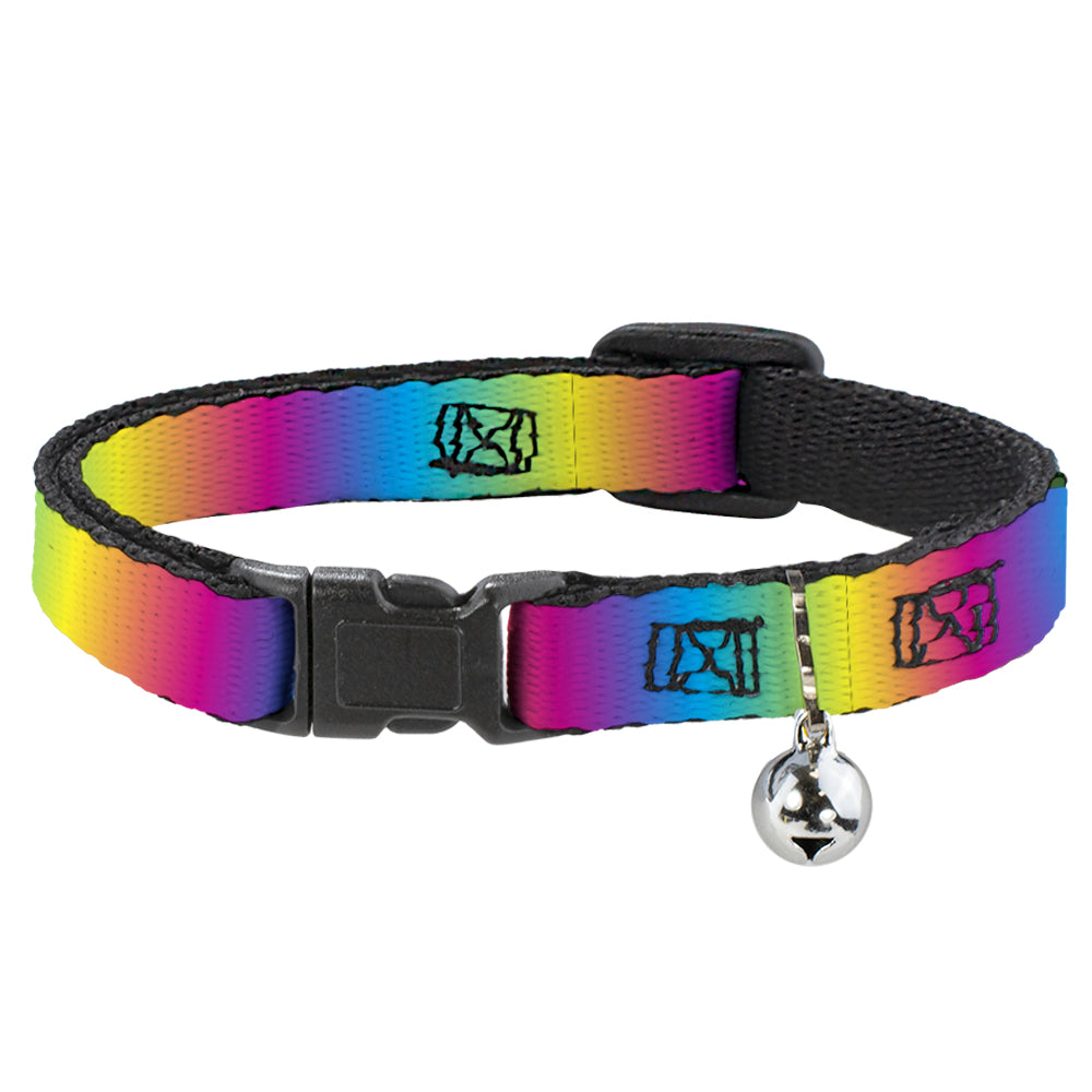 Cat Collar Breakaway - Rainbow Ombre Breakaway Cat Collars Buckle-Down   