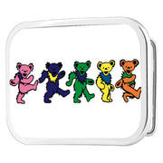 Dancing Bears FCG Black Multi Color - Chrome Rock Star Buckle Belt Buckles Grateful Dead   