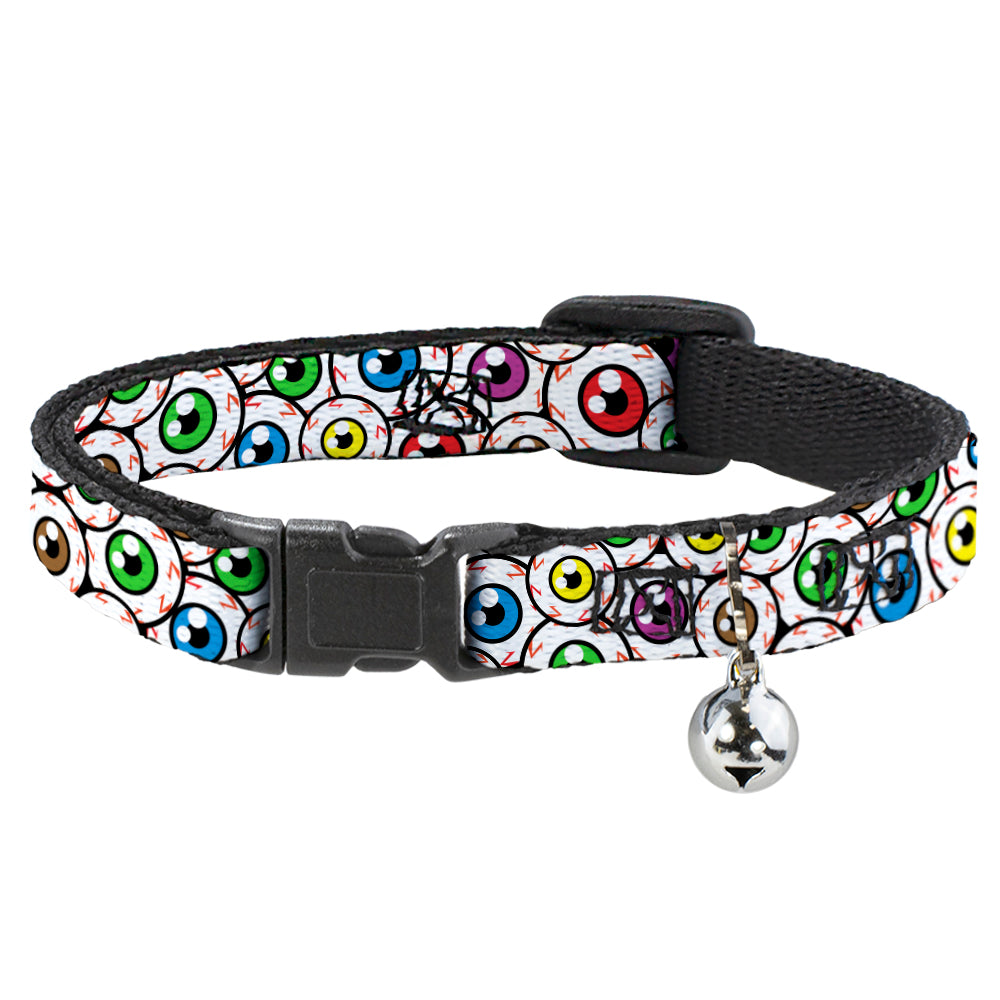 Cat Collar Breakaway - Eyeballs Stacked Breakaway Cat Collars Buckle-Down   