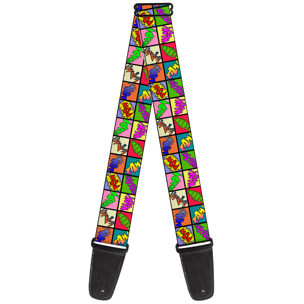 Guitar Strap - Sound Effect Checkers Multi Color Guitar Straps Buckle-Down   