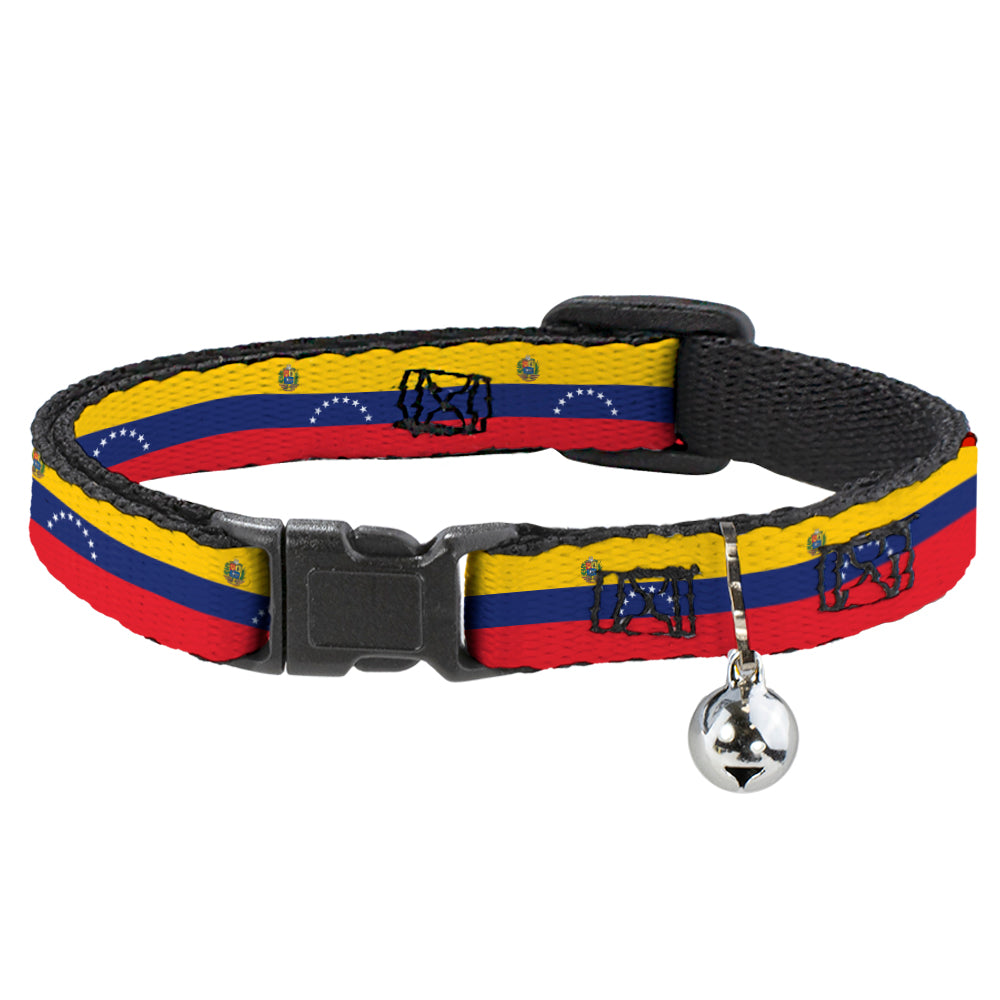 Cat Collar Breakaway - Venezuela Flag Continious Repeat Breakaway Cat Collars Buckle-Down   