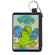 Canvas Zipper Wallet - MINI X-SMALL - Rugrats REPTAR! Destruction Scene Canvas Zipper Wallets Rugrats
