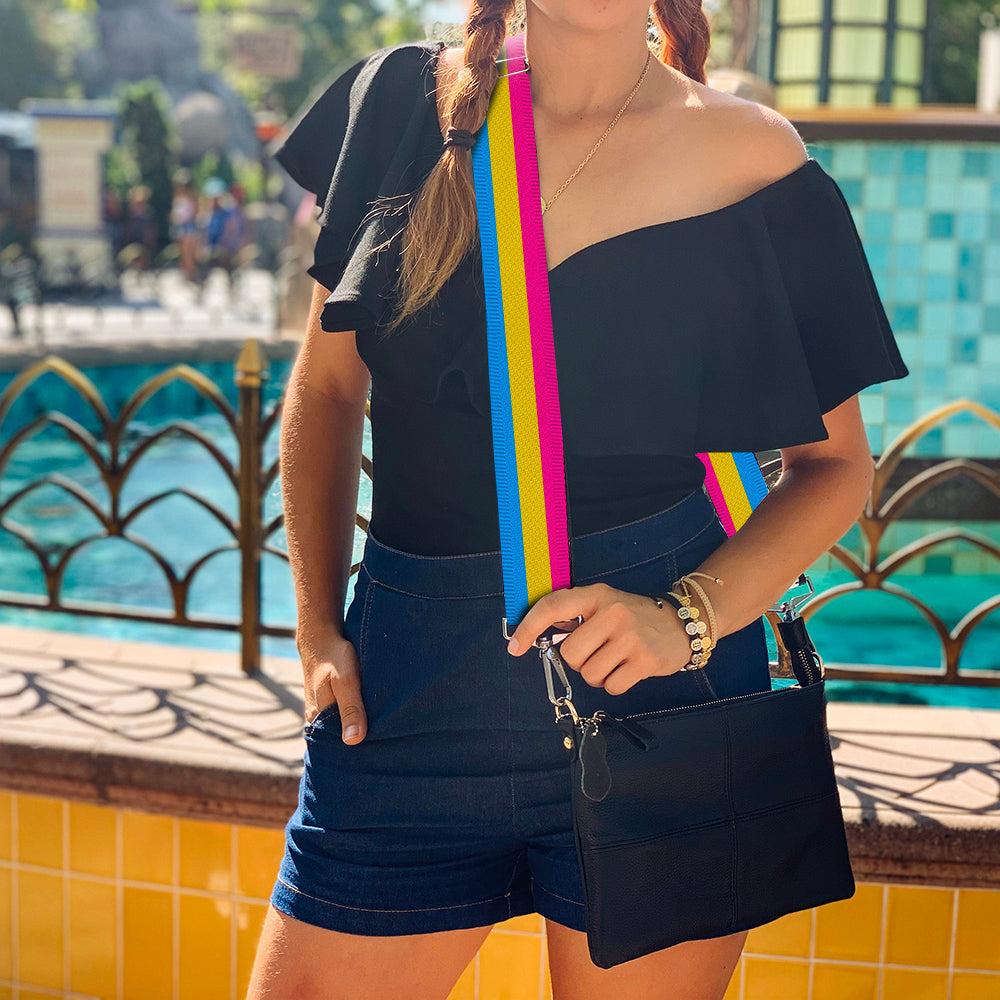 Purse Strap - Flag Pansexual Pink Yellow Blue Purse Straps Buckle-Down   