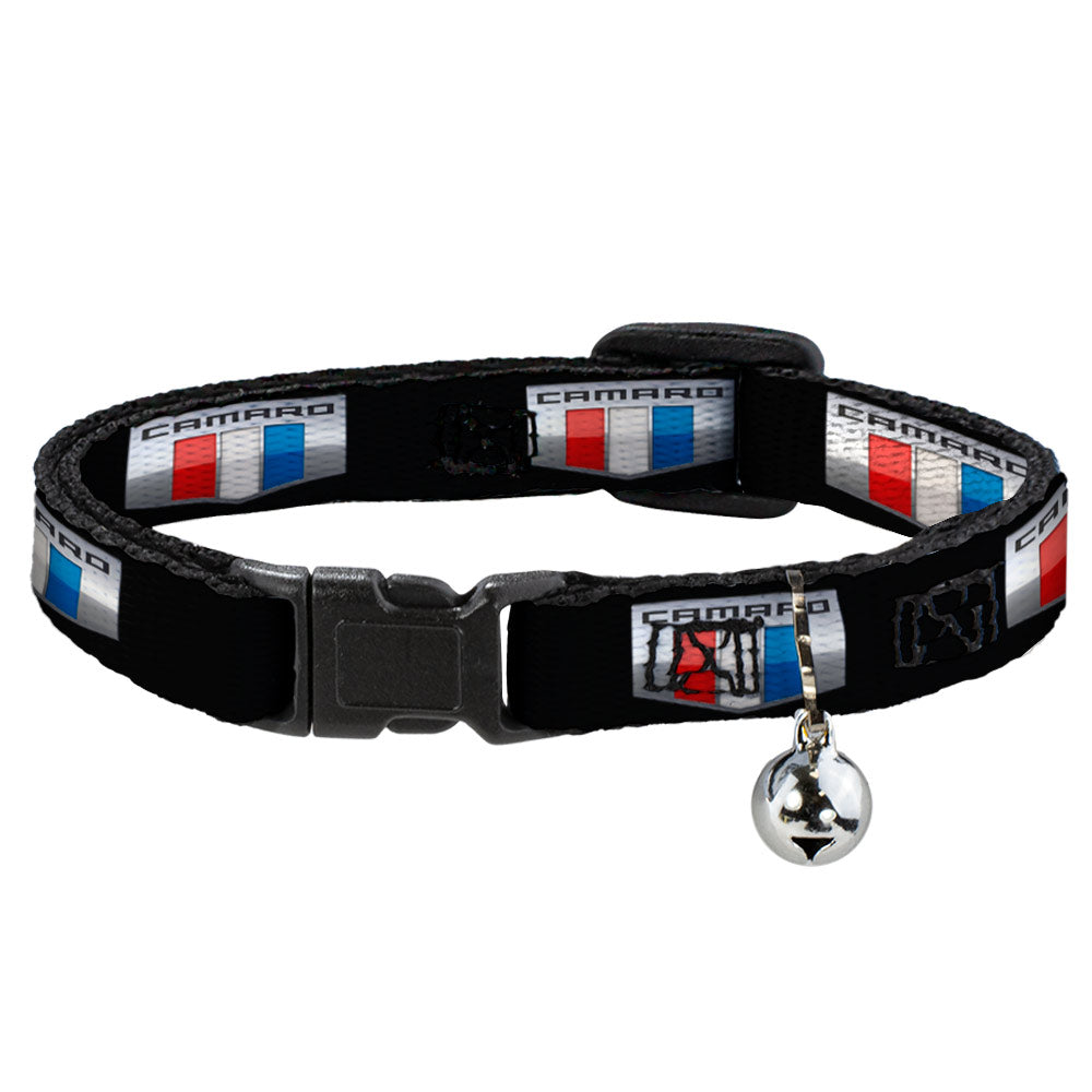 Cat Collar Breakaway - CAMARO Six Badge Black Silver Red White Blue Breakaway Cat Collars GM General Motors   