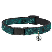 Cat Collar Breakaway - Antlers Turquoise Breakaway Cat Collars Buckle-Down   