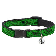 Cat Collar Breakaway - St. Pat's Clovers Green Breakaway Cat Collars Buckle-Down   