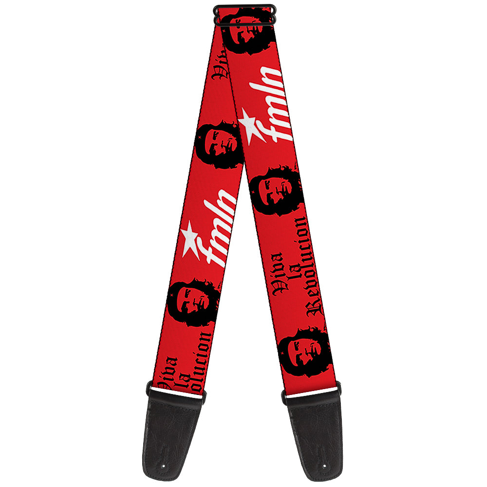 Guitar Strap - VIVA LA REVOLUCION Che w fmln Red Guitar Straps Buckle-Down   