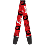 Guitar Strap - VIVA LA REVOLUCION Che w fmln Red Guitar Straps Buckle-Down   