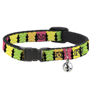 Cat Collar Breakaway - Gummy Bears Cartoon Black Red Yellow Green Breakaway Cat Collars Buckle-Down   