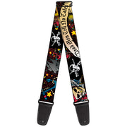 Guitar Strap - Dead Men Tell No Tales Black Guitar Straps Buckle-Down   