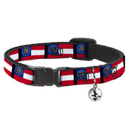 Cat Collar Breakaway - Georgia Flags Black Breakaway Cat Collars Buckle-Down   