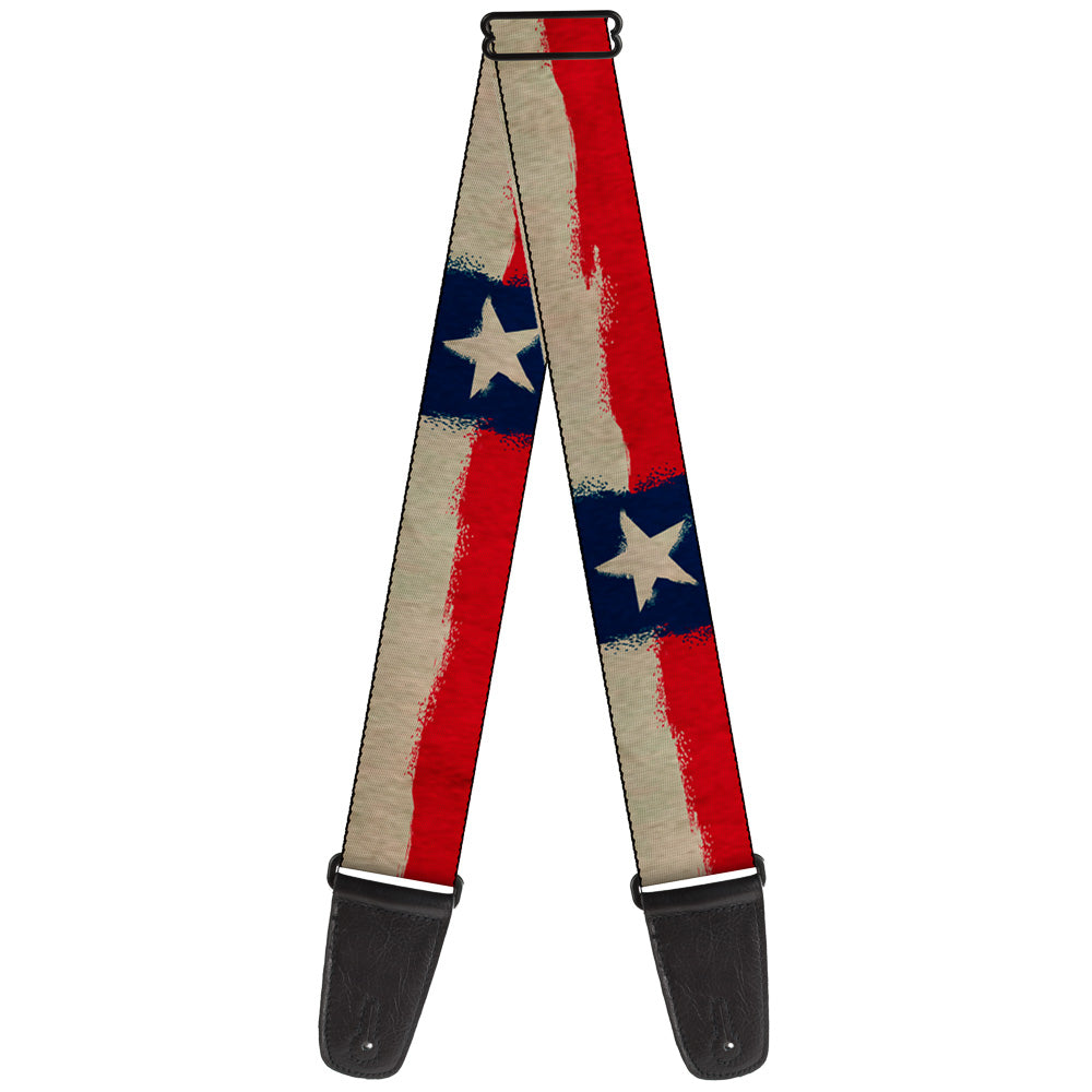 Guitar Strap - Texas Flag CLOSE-UP Distressed Painting – Buckle-Down