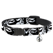Cat Collar Breakaway - Nightmare Before Christmas Zero Expressions Black White Breakaway Cat Collars Disney   