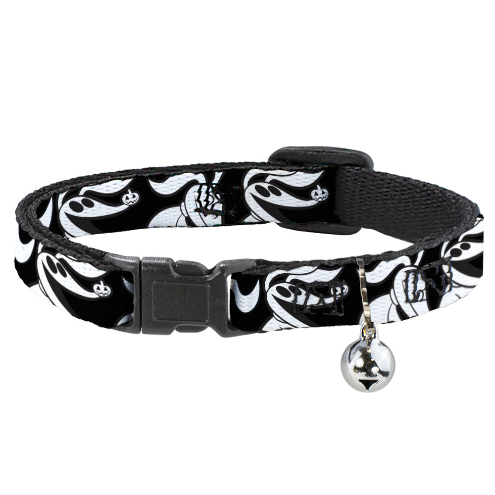 Cat Collar Breakaway - Nightmare Before Christmas Zero Expressions Black White Breakaway Cat Collars Disney   