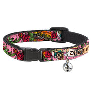 Cat Collar Breakaway - Death Before Dishonor Pink Breakaway Cat Collars Buckle-Down   