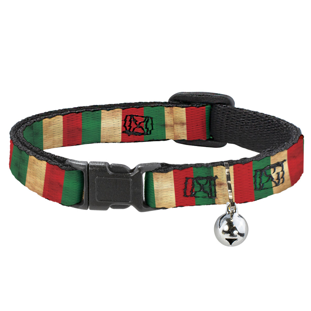 Cat Collar Breakaway - Italy Flag Continuous Vintage Breakaway Cat Collars Buckle-Down   