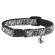 Cat Collar Breakaway - Zebra 2 White Breakaway Cat Collars Buckle-Down   