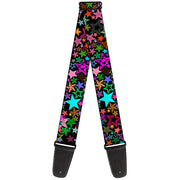 Guitar Strap - Stargazer Black Multi Color Guitar Straps Buckle-Down   
