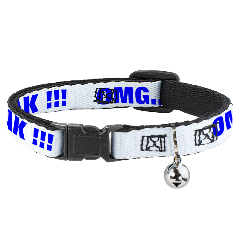 Cat Collar Breakaway - OMG GIVE ME A BREAK!!! White Royal Breakaway Cat Collars Buckle-Down   