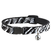 Cat Collar Breakaway - Grunge Tread Black White Breakaway Cat Collars Buckle-Down   
