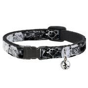 Cat Collar Breakaway - Jack & Oogie Boogie Scenes Grays Breakaway Cat Collars Disney   
