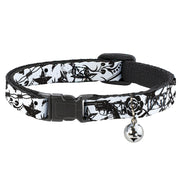 Cat Collar Breakaway - Madness White Black Breakaway Cat Collars Buckle-Down   