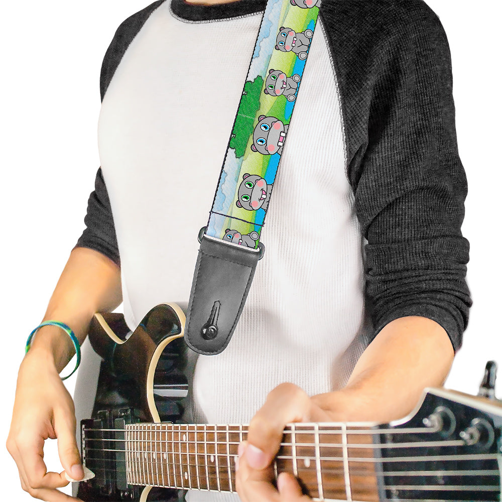 Guitar Strap - Hippo Cartoon Guitar Straps Buckle-Down   