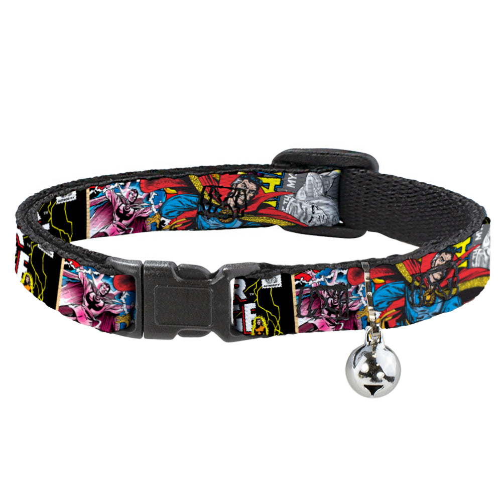 MARVEL COMICS Cat Collar Breakaway - Classic DOCTOR STRANGE Comic Book Title 4-Poses Breakaway Cat Collars Marvel Comics   