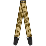 Guitar Strap - WANTED-DEAD OR ALIVE Star Tans Guitar Straps Buckle-Down   