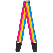 Guitar Strap - Flag Pansexual Pink Yellow Blue Guitar Straps Buckle-Down   