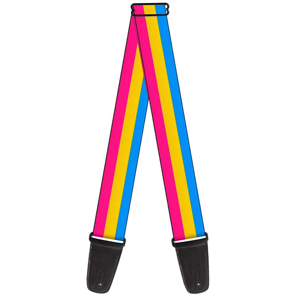 Guitar Strap - Flag Pansexual Pink Yellow Blue Guitar Straps Buckle-Down   