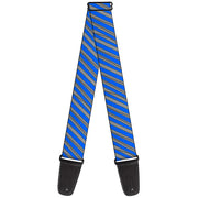 Guitar Strap - Diagonal Stripes Scribble Gray Blue Guitar Straps Buckle-Down   