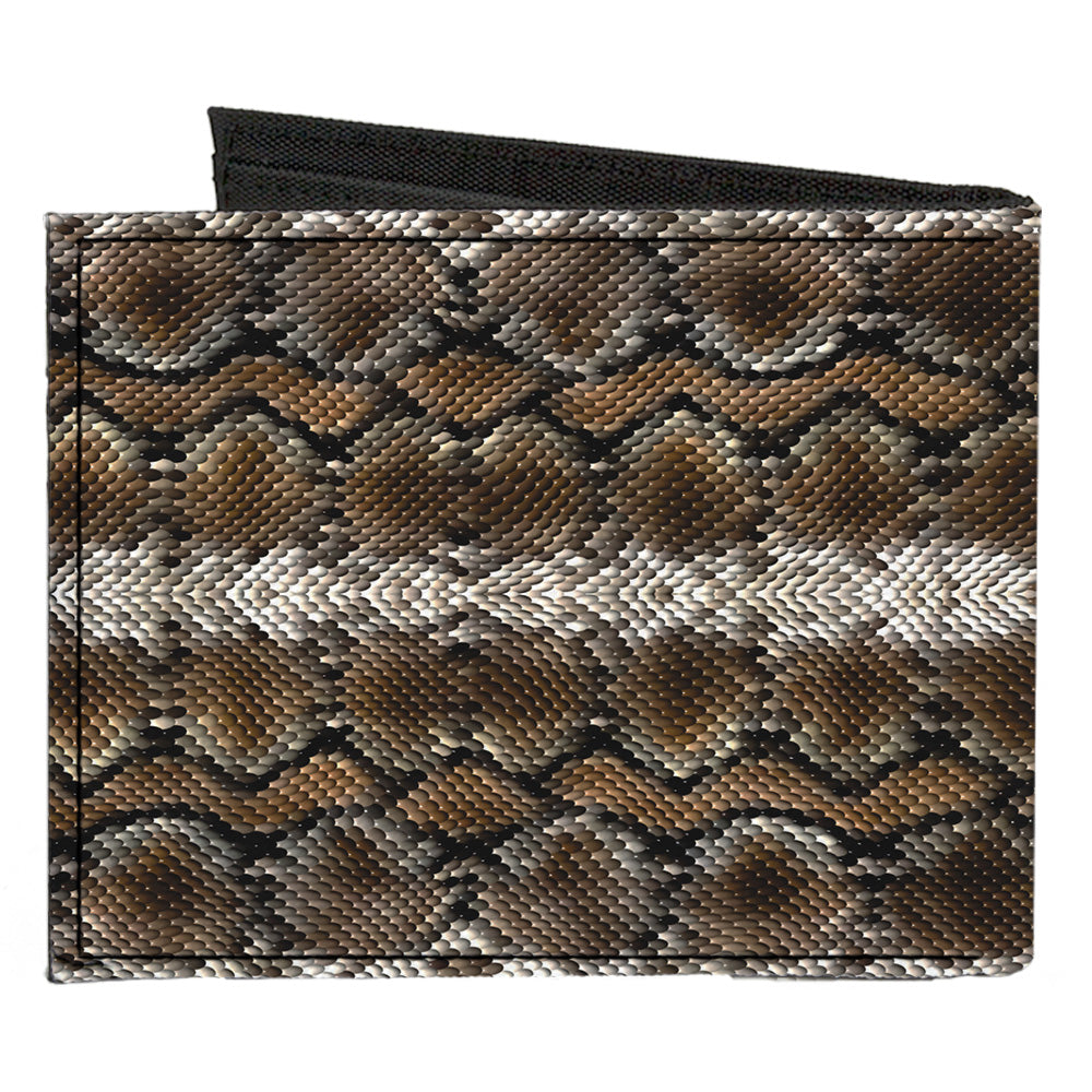 Canvas Bi-Fold Wallet - Snake Skin 2 Canvas Bi-Fold Wallets Buckle-Down   