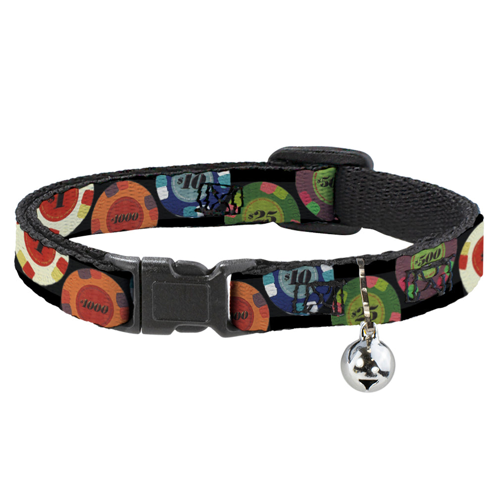 Cat Collar Breakaway - Poker Chips 2 Breakaway Cat Collars Buckle-Down   