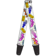 Guitar Strap - Sound Effects White Pastel Guitar Straps Buckle-Down   