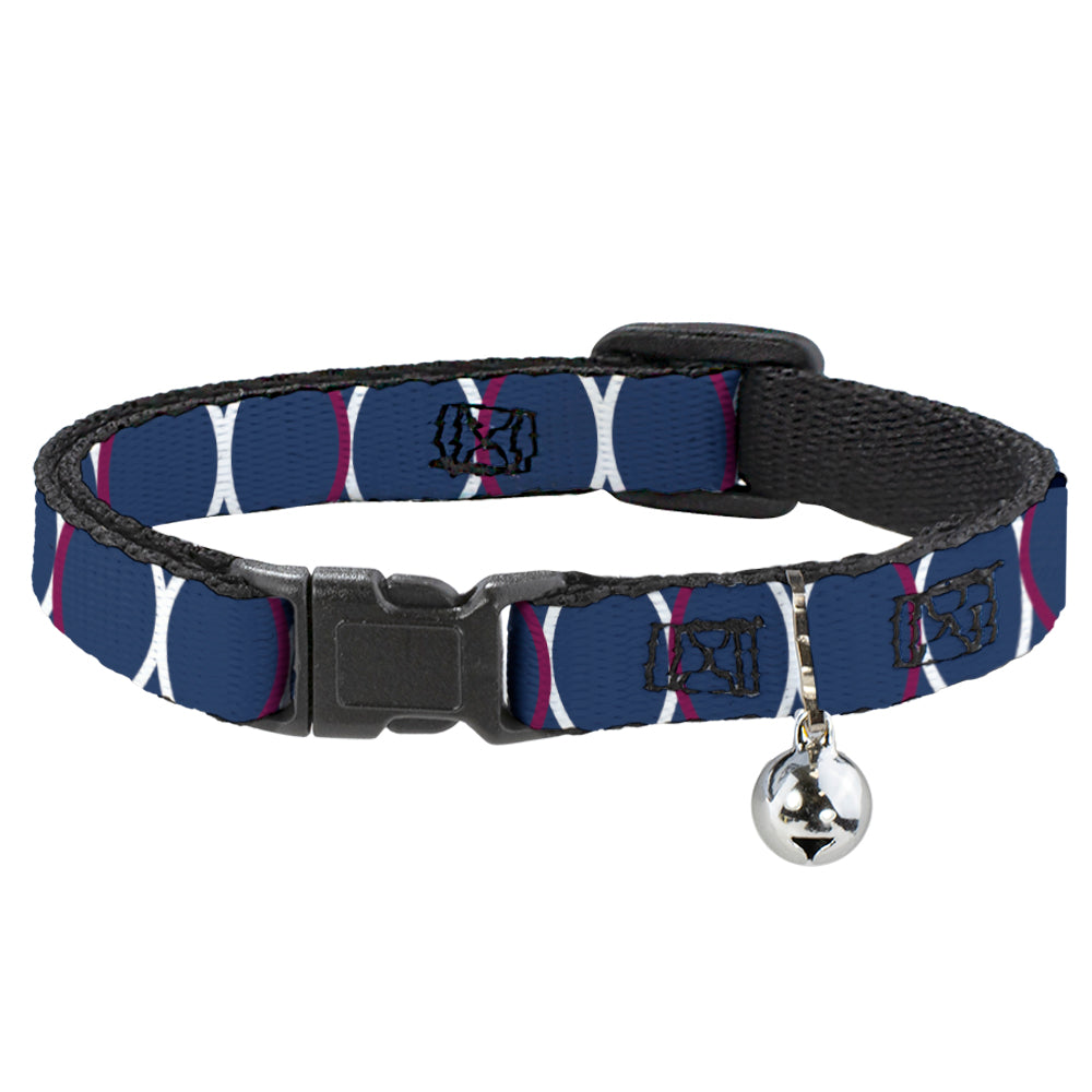 Cat Collar Breakaway - Rings Turquoise White Fuchsia Breakaway Cat Collars Buckle-Down   