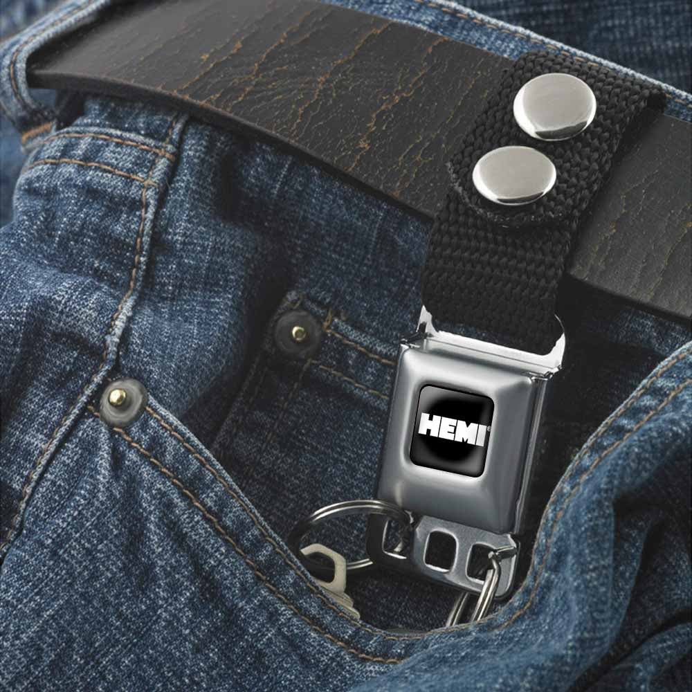 Keychain - HEMI Bold Full Color Black White Keychains Hemi   