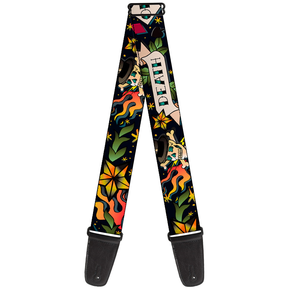 Guitar Strap - Death or Glory Black Guitar Straps Buckle-Down   