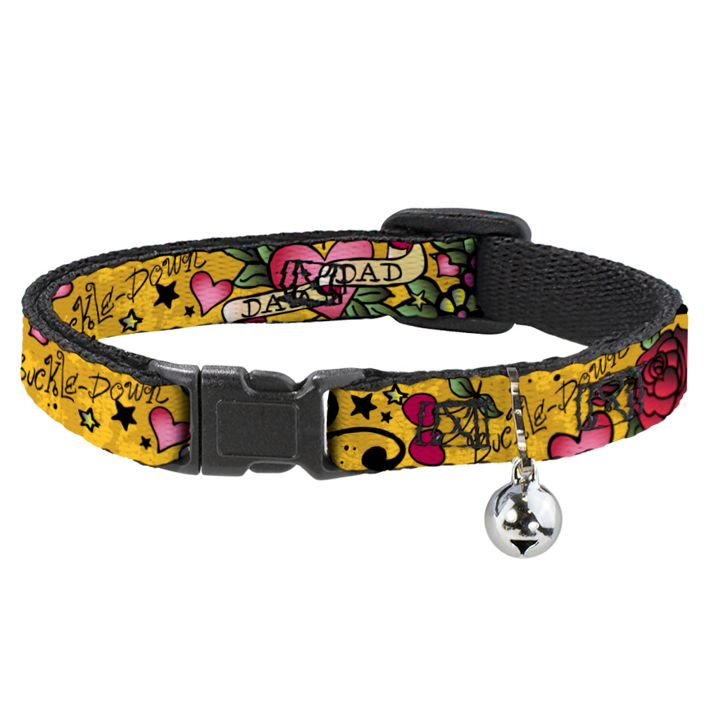 Cat Collar Breakaway - Dad & Dad Yellow Breakaway Cat Collars Buckle-Down   