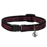 Cat Collar Breakaway - BD Monogram2 Red Black Breakaway Cat Collars Buckle-Down   