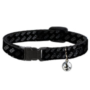 Cat Collar Breakaway - YOLO Diagonal Black Gray White Breakaway Cat Collars Buckle-Down   
