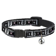 Cat Collar Breakaway - 100 Dollar Bill X-Ray Black White Breakaway Cat Collars Buckle-Down   