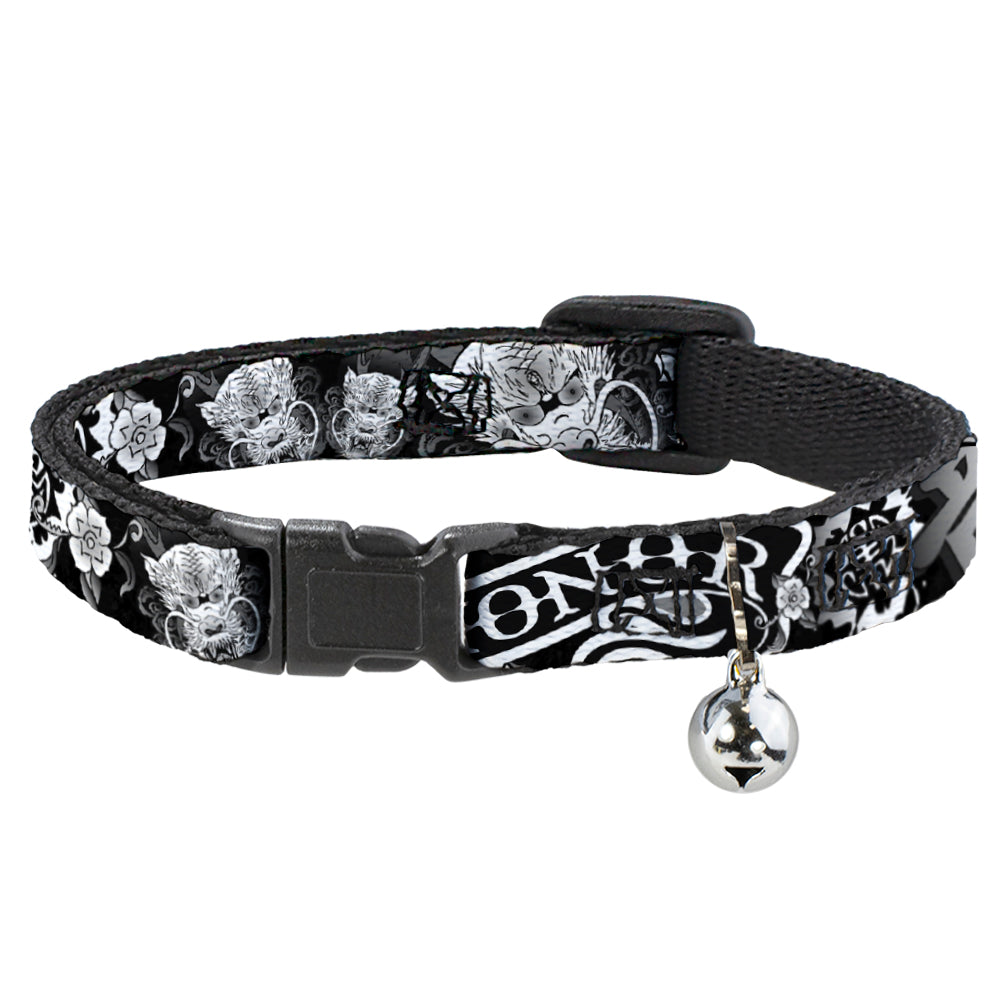 Cat Collar Breakaway - Honor Black White Breakaway Cat Collars Buckle-Down   