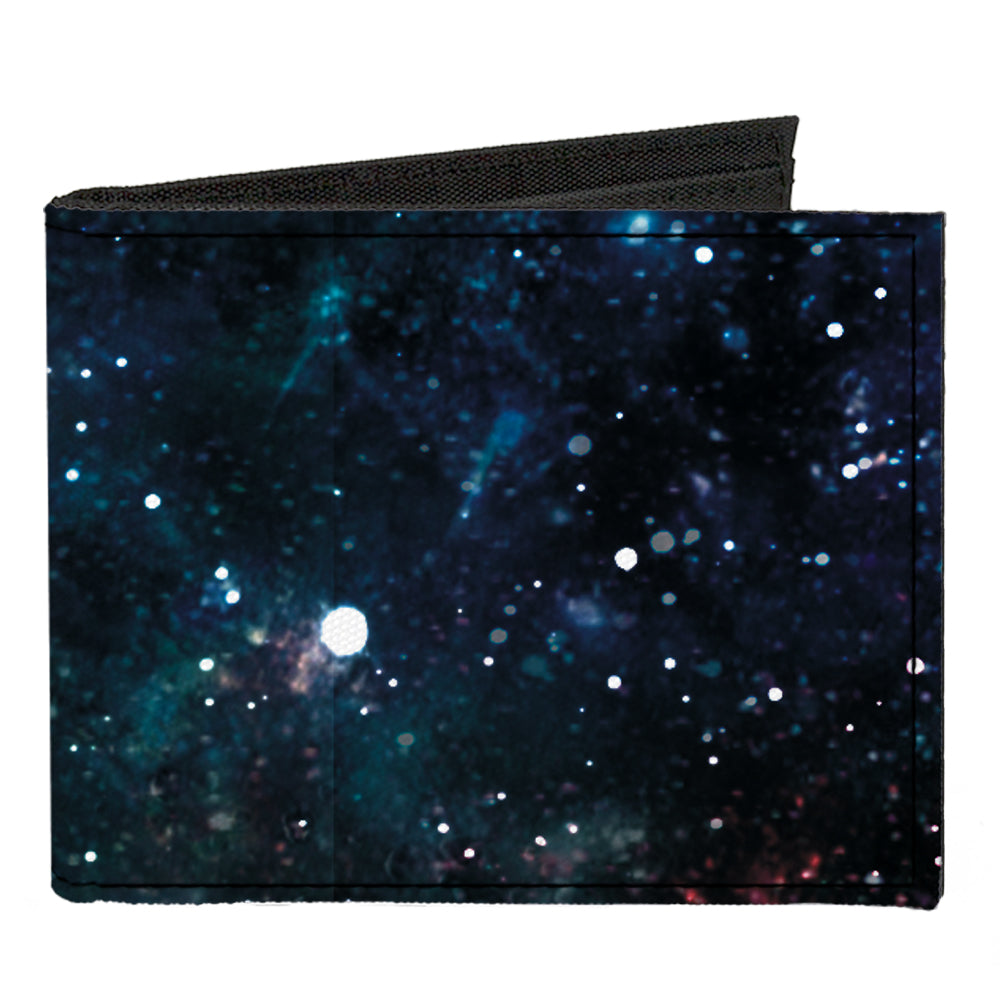 Canvas Bi-Fold Wallet - Galaxy Collage Canvas Bi-Fold Wallets Buckle-Down   