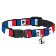 Cat Collar Breakaway - France Flags Breakaway Cat Collars Buckle-Down   
