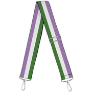 Purse Strap - Flag Genderqueer Lavender White Green Purse Straps Buckle-Down   