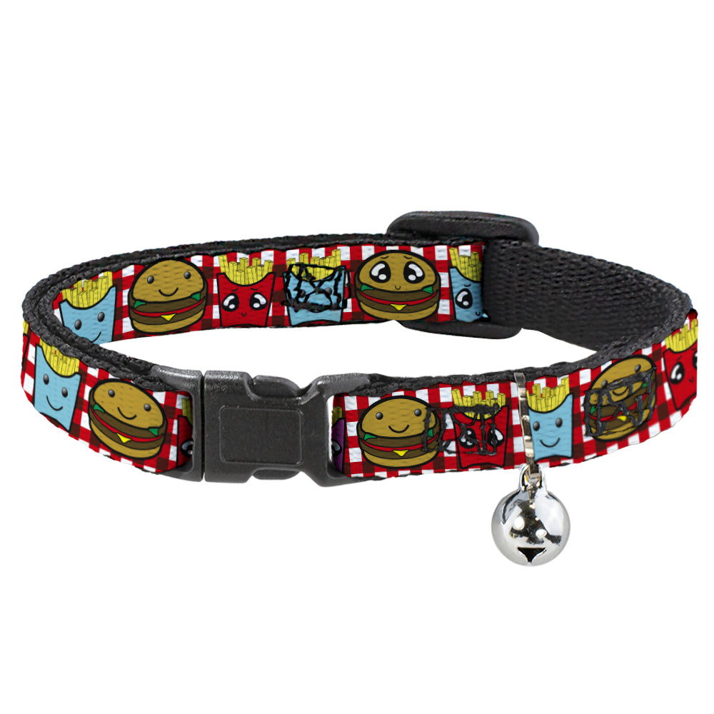 Cat Collar Breakaway - Burger & Fries Cartoon Breakaway Cat Collars Buckle-Down   