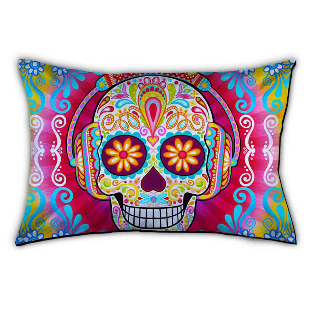Pillowcase - STANDARD - Tranquility Beats Calavera Rays Multi Color Pillow Cases Thaneeya McArdle   
