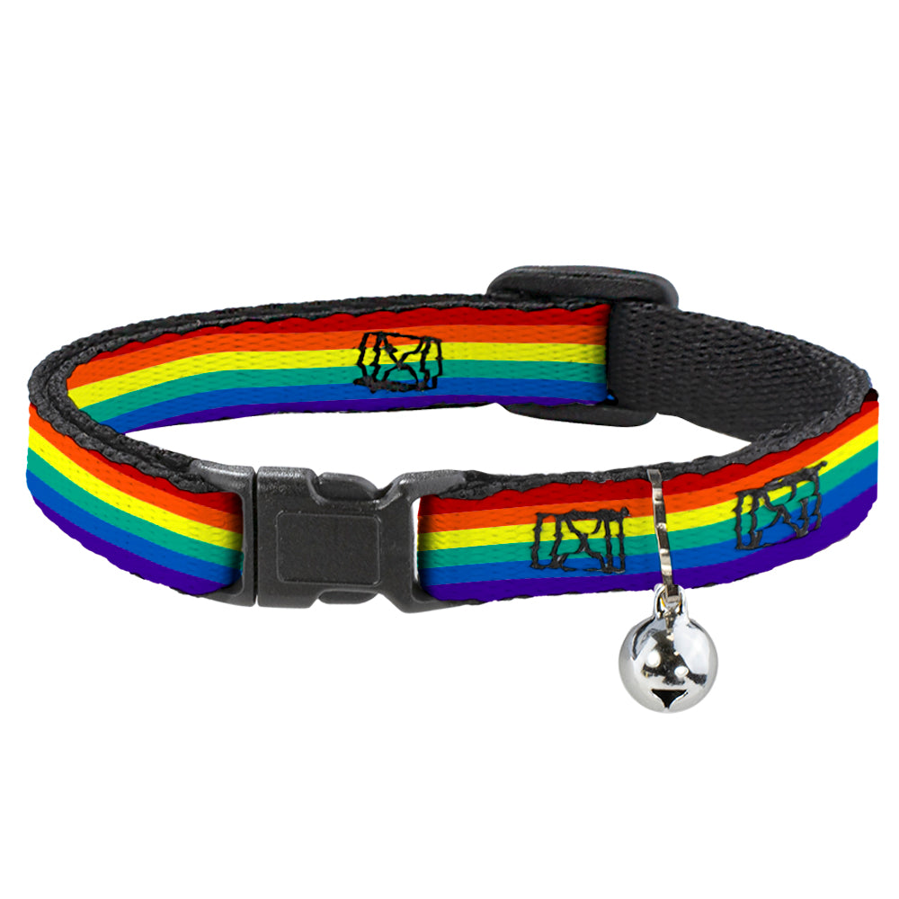 Cat Collar Breakaway - Rainbow Print Breakaway Cat Collars Buckle-Down   
