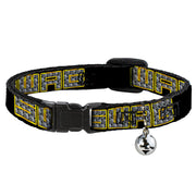 Cat Collar Breakaway - SWAG Black Bling Breakaway Cat Collars Buckle-Down   